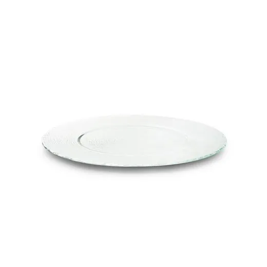 Platzteller aus Glas "Malena" klar 32 cm zum mieten